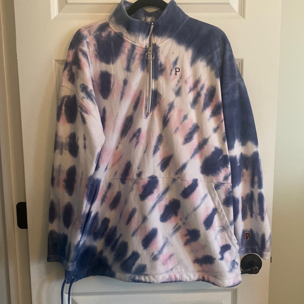 VS Pink tie dye pullover